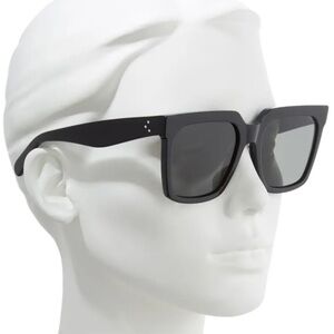 Celine 55mm Polarized Square Sunglasses